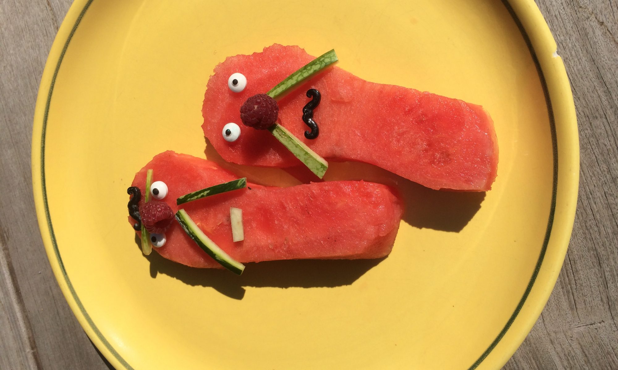 Foto der Melonen-Flip-Flps